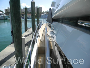 Synthetic teak decking With Lines 75' Sunseeker 