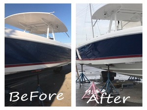 Yacht tender Hull Paint Job